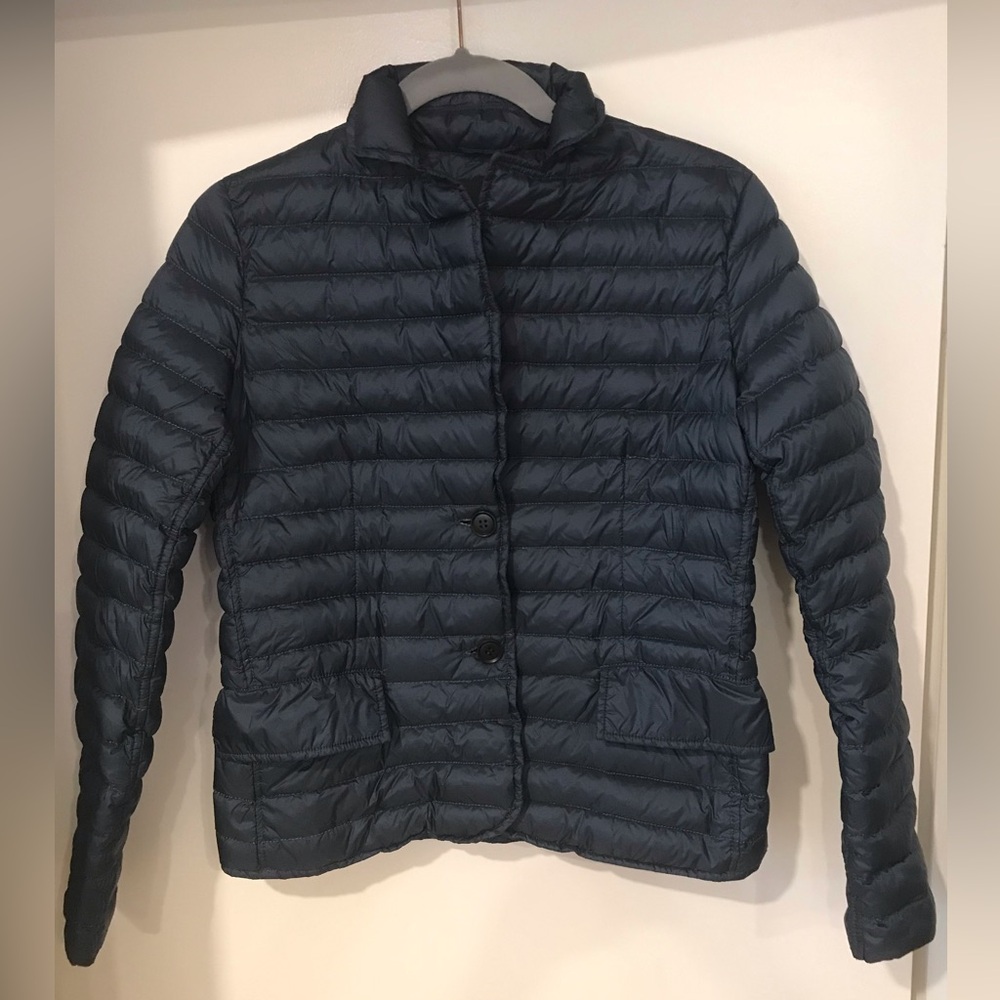 Zentner Navy  Lightweight Goose Down Puffer Jacket SZ 34